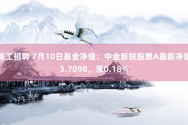 美工招聘 7月10日基金净值：中金新锐股票A最新净值3.7098，涨0.18%